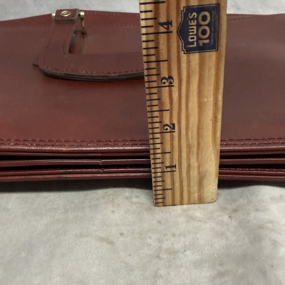 Airway Brown Business Case Mens 16" Vinyl Briefcase Soft Sided Portfolio Bag - Picture 12 of 13